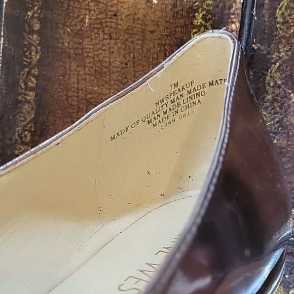 NINE WEST POINTED ROSE GOLD METALLIC SLIP-ON WOMEN"S FLAT SHOE - Picture 14 of 15